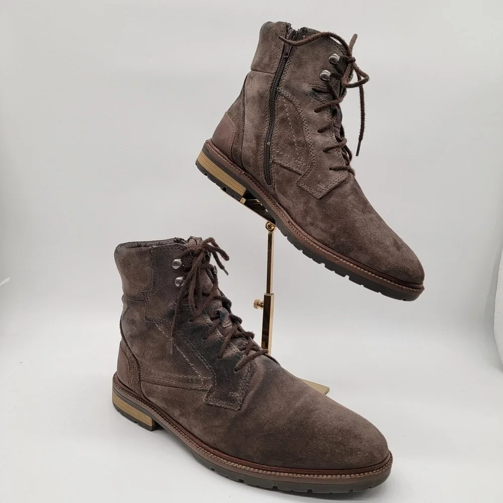 Bar III Whitaker Mens Suede Brown Leather Ankle Boots Size 10M WPL8046